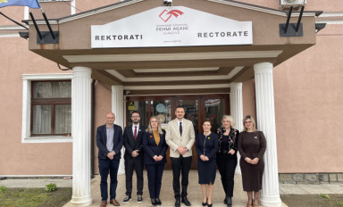 Rector Bunjaku welcomed in a meeting the Vice Prime Minister and Minister of Foreign Affairs and Diaspora Mrs. Gërvalla- Schwarz